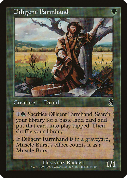 Diligent Farmhand (ODY-237) - common - Foil