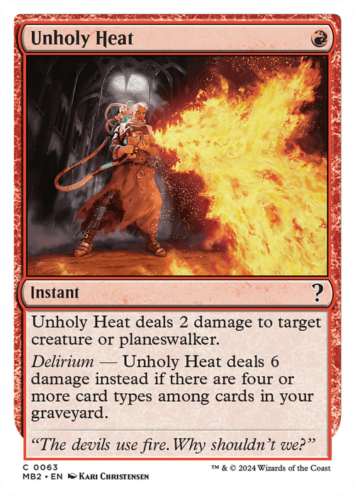 Unholy Heat (MB2-063) - common