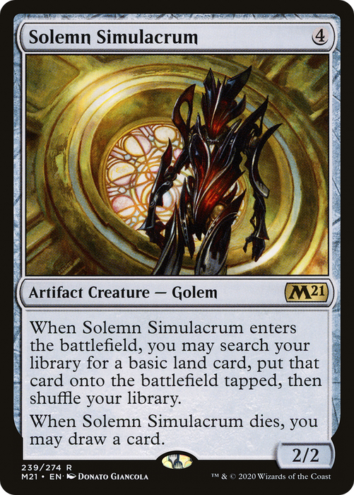 Solemn Simulacrum (M21-239) - rare - Foil