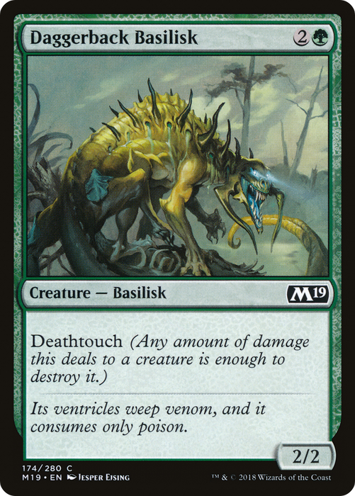 Daggerback Basilisk (M19-174) - common - Foil