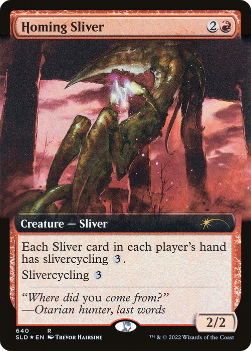 Homing Sliver (SLD-640) - rare: (Extended Art) - Foil