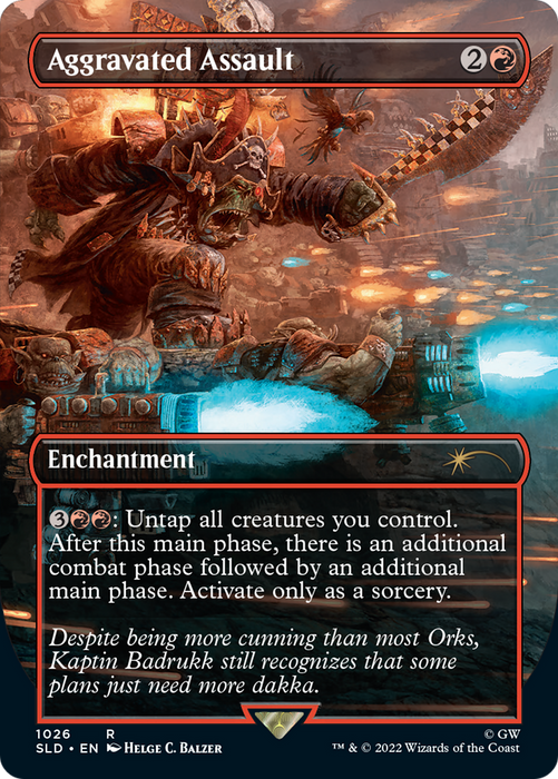 Aggravated Assault (SLD-1026) - rare (Borderless) - Foil