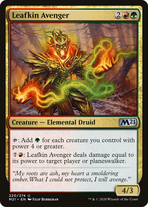 Leafkin Avenger (M21-220) - uncommon - Foil