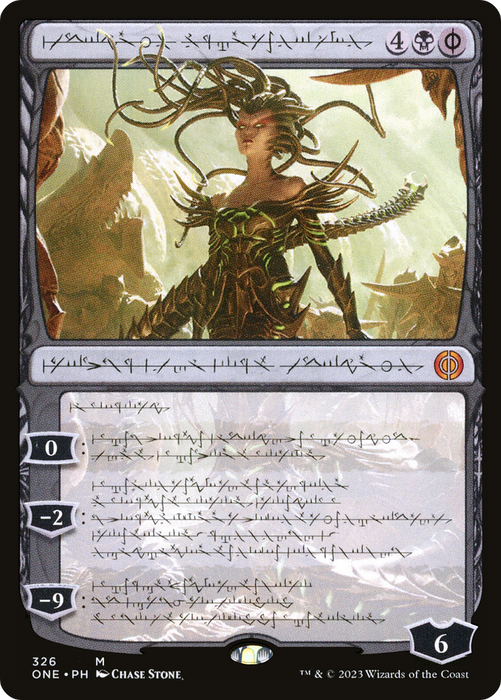 Vraska, Betrayal's Sting (ONE-326) - mythic: (Showcase) - Foil