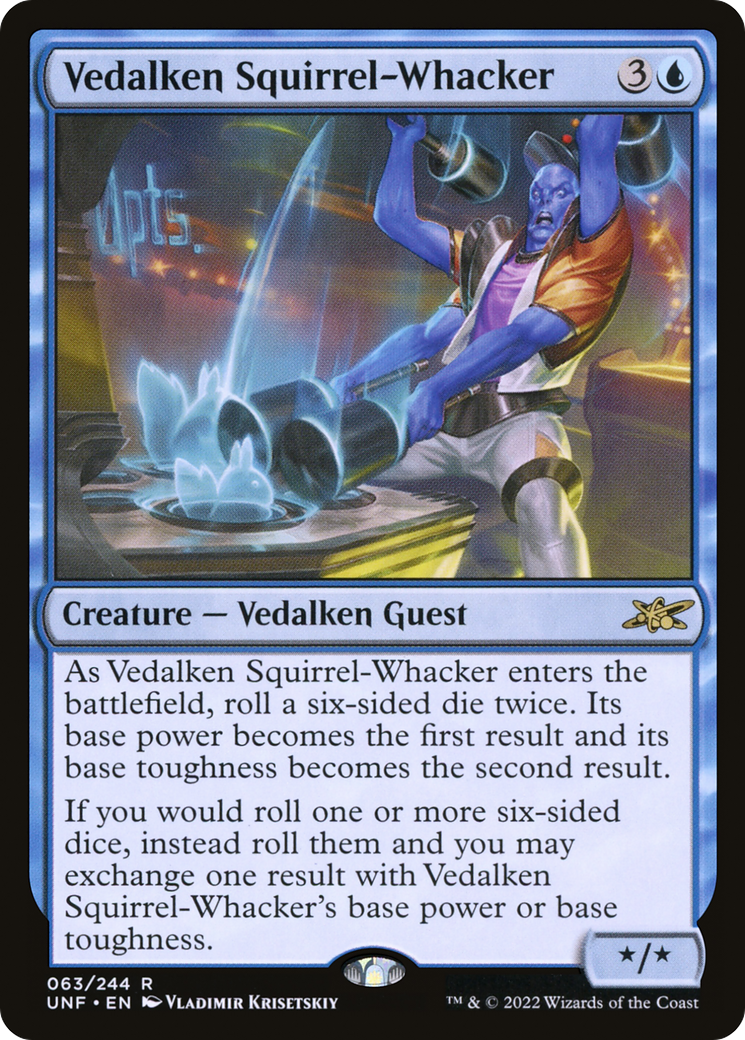 Vedalken Squirrel-Whacker (UNF-063) - rare - Foil