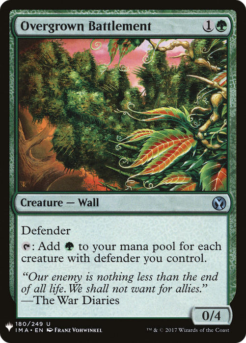 Overgrown Battlement (LIST-IMA-180) - uncommon