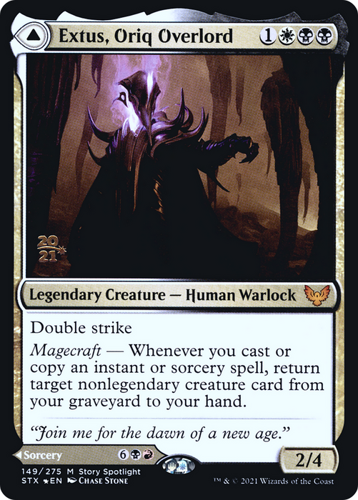 Extus, Oriq Overlord // Awaken the Blood Avatar (PRE-149S) - mythic - Foil