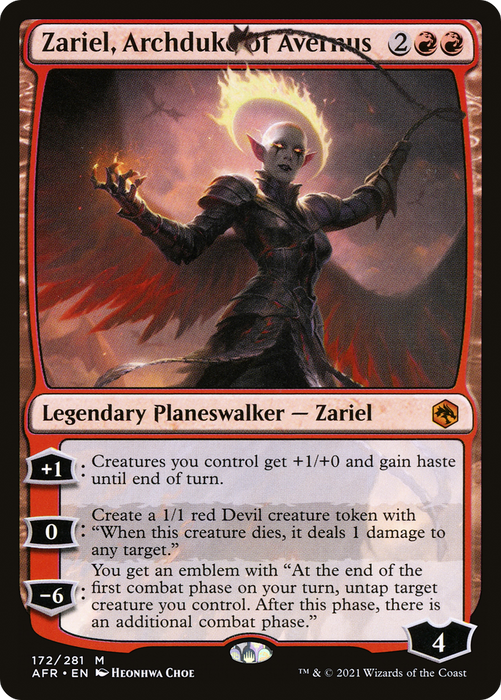 Zariel, Archduke of Avernus (AFR-172) - mythic - Foil