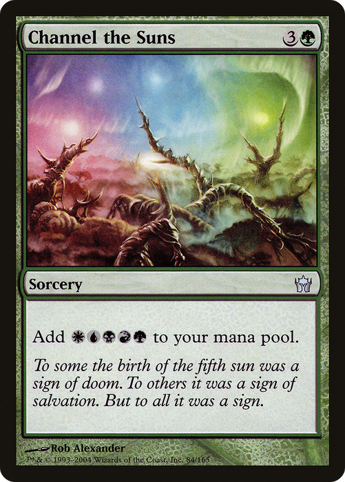 Channel the Suns (5DN-084) - uncommon - Foil