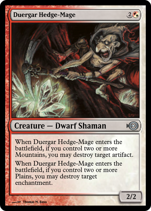Duergar Hedge-Mage (PRM-32547) - uncommon - Foil
