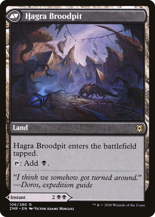 Hagra Mauling // Hagra Broodpit (ZNR-106) - rare - Foil