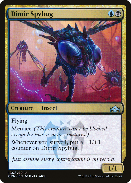 Dimir Spybug (GRN-166) - uncommon