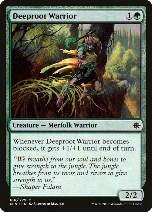 Deeproot Warrior (XLN-186) - common - Foil