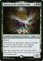 Arasta of the Endless Web (THB-165) - rare: (enchantment) - Foil