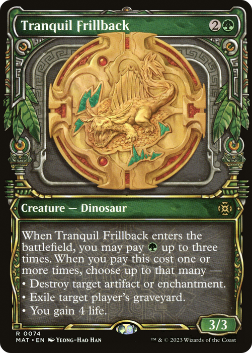 Tranquil Frillback (MAT-074) - rare: (Showcase) - Foil