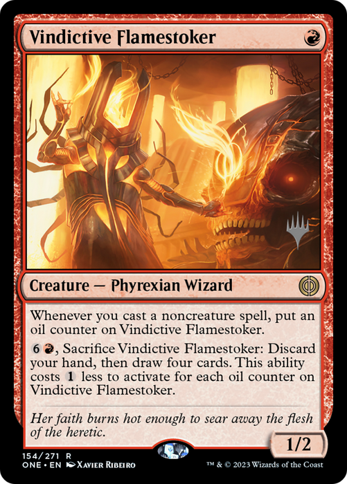 Vindictive Flamestoker (PPONE-154P) - rare - Foil