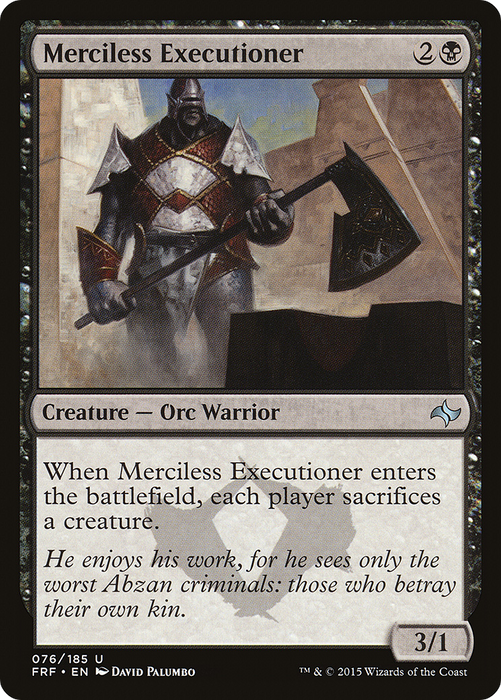Merciless Executioner (FRF-076) - uncommon