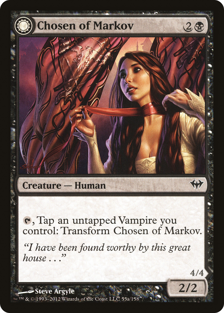 Chosen of Markov // Markov's Servant (DKA-055) - common: (Double Faced Transform)