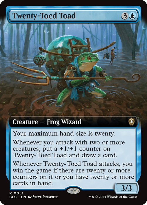 Twenty-Toed Toad (BLC-051) - rare: (Extended Art)