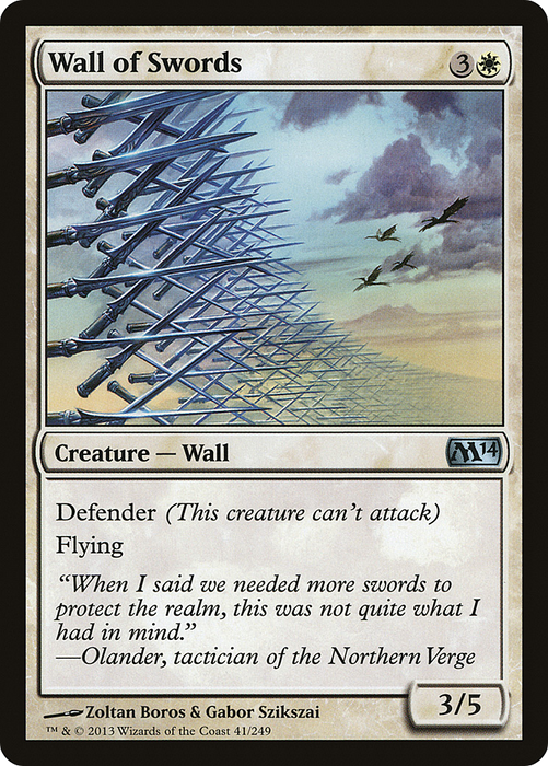 Wall of Swords (M14-041) - uncommon - Foil