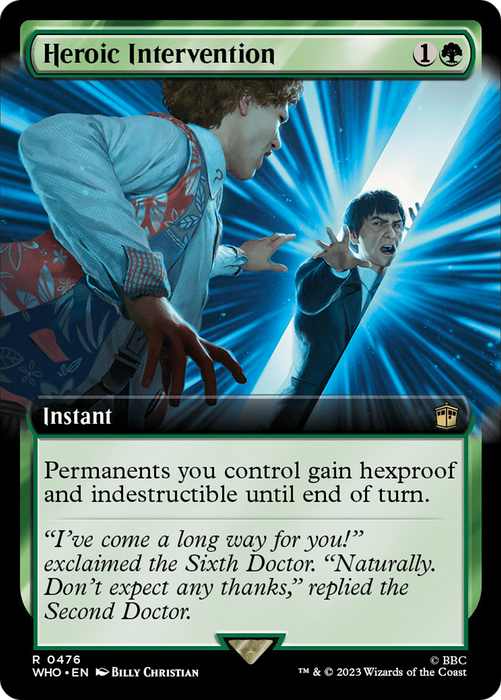 Heroic Intervention (WHO-476) - rare: (Extended Art) - Foil