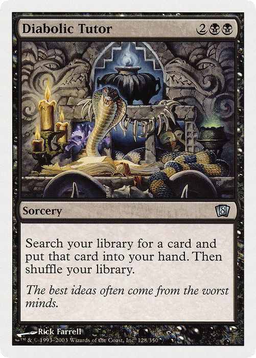 Diabolic Tutor (8ED-128) - uncommon