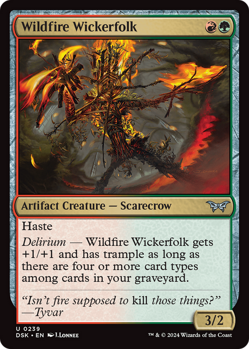 Wildfire Wickerfolk (DSK-239) - uncommon - Foil