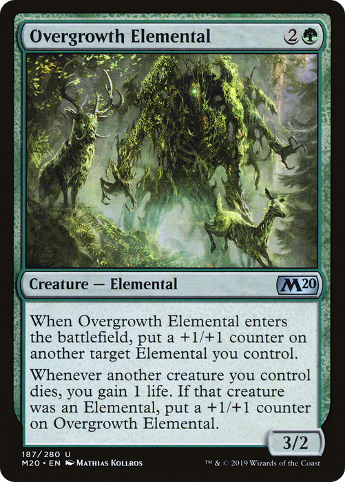 Overgrowth Elemental (M20-187) - uncommon