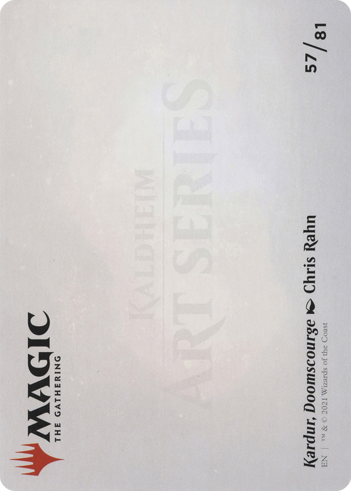 Kardur, Doomscourge // Kardur, Doomscourge (AKHM-057) - common (Borderless) - Foil