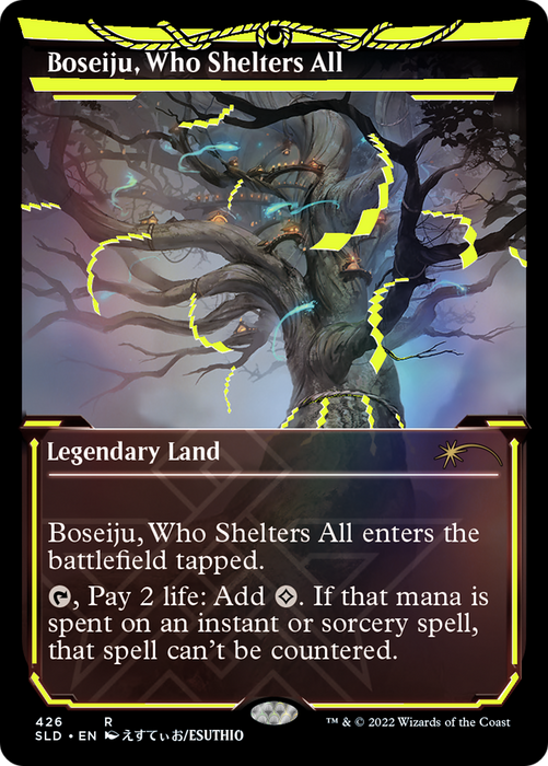 Boseiju, Who Shelters All (SLD-426) - rare: (Showcase) - Foil