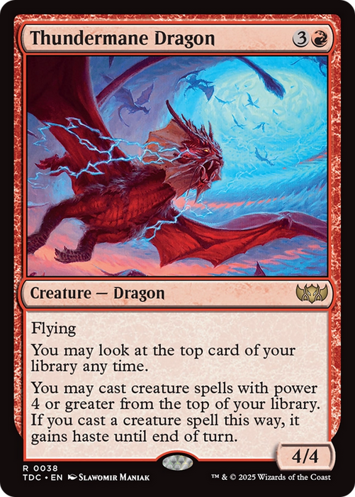 Thundermane Dragon (TDC-038) - rare