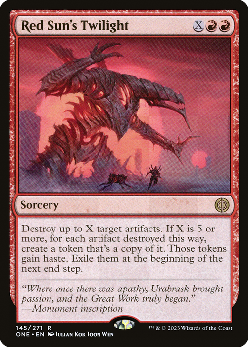 Red Sun's Twilight (ONE-145) - rare - Foil