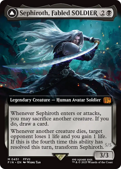 Sephiroth, Fabled SOLDIER (Extended Art) (FIN-451) - mythic - Foil