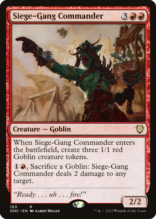 Siege-Gang Commander (ONC-103) - rare