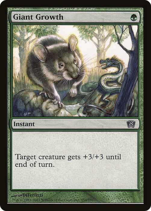 Giant Growth (8ED-254★) - common - Foil