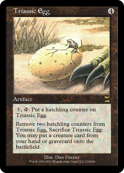 Triassic Egg (ME4-235) - rare - Foil