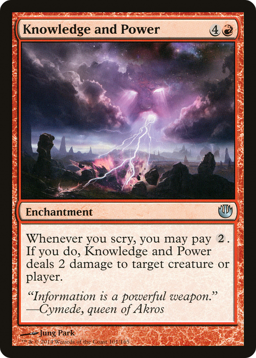 Knowledge and Power (JOU-101) - uncommon - Foil