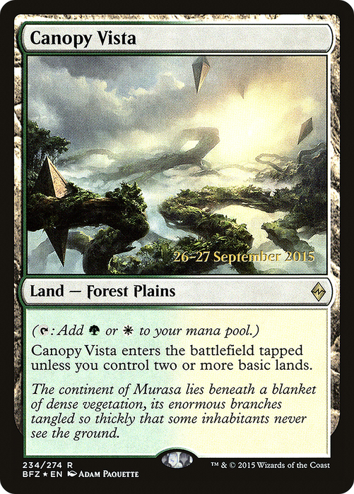 Canopy Vista (PRE-234S) - rare - Foil