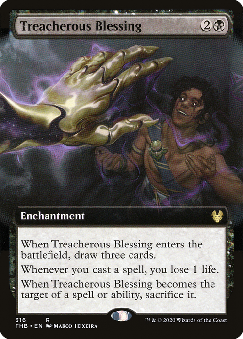 Treacherous Blessing (THB-316) - rare: (Extended Art)