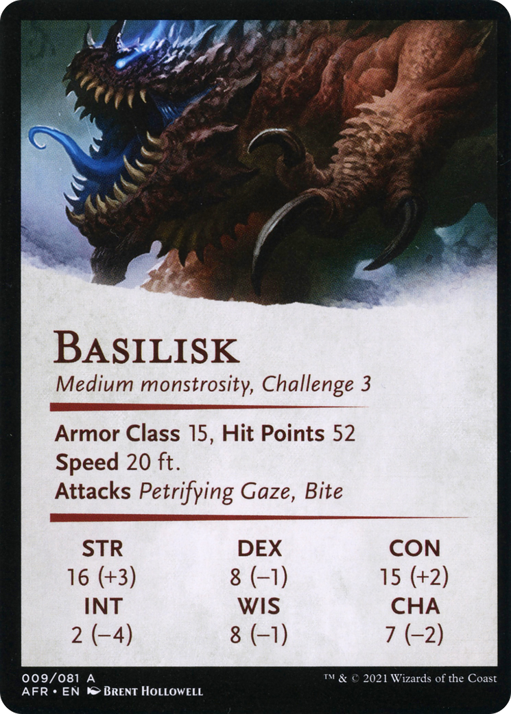 Underdark Basilisk // Basilisk (AAFR-009) - common (Borderless)