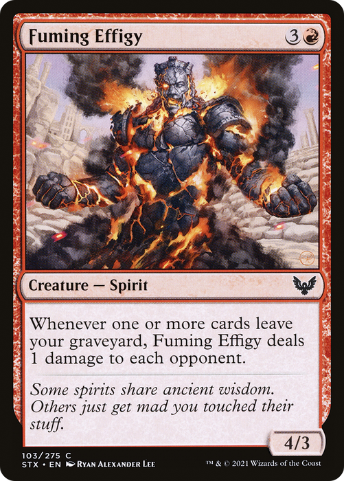 Fuming Effigy (STX-103) - common - Foil