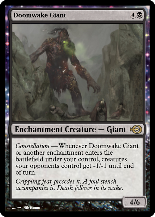 Doomwake Giant (PRM-52322) - rare: (enchantment) - Foil