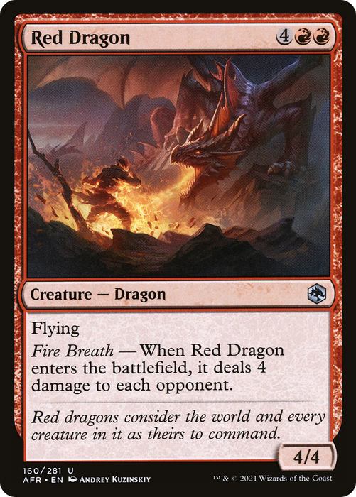 Red Dragon (AFR-160) - uncommon - Foil