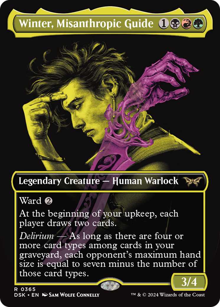 Winter, Misanthropic Guide (DSK-365) - rare (Borderless) - Foil