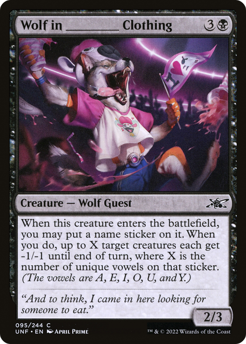 Wolf in _____ Clothing (UNF-095) - common - Foil