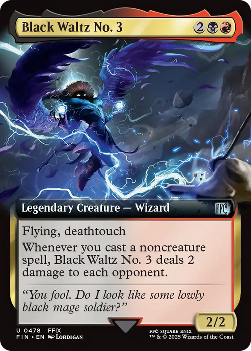 Black Waltz No. 3 (Extended Art) (FIN-478) - uncommon: (Extended Art) - Foil