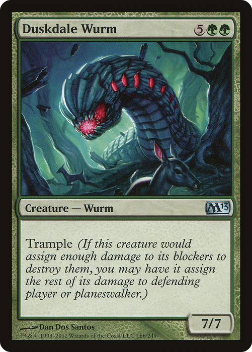 Duskdale Wurm (M13-166) - uncommon - Foil