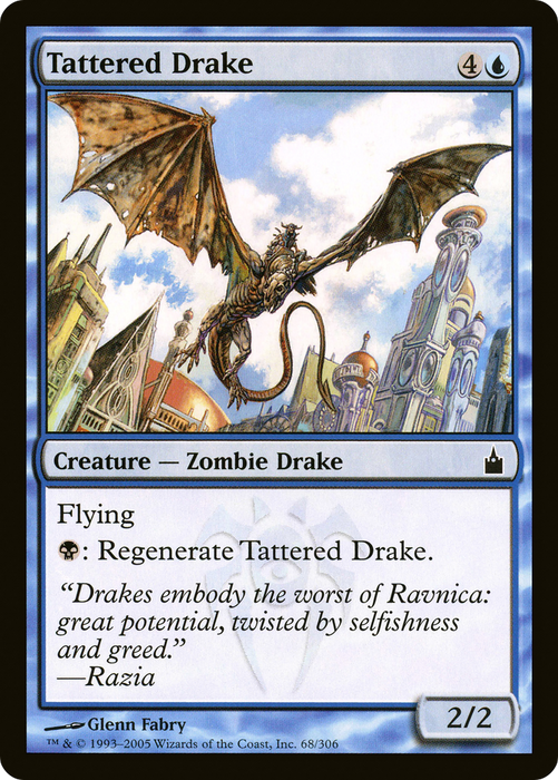 Tattered Drake (RAV-068) - common - Foil