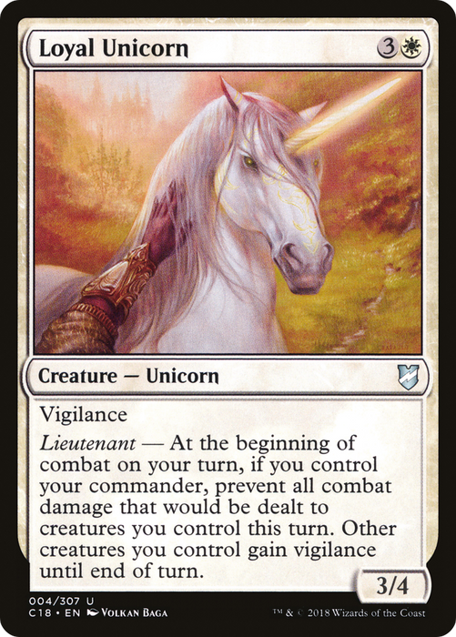Loyal Unicorn (C18-004) - uncommon