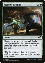 Master's Rebuke (NEO-202) - common